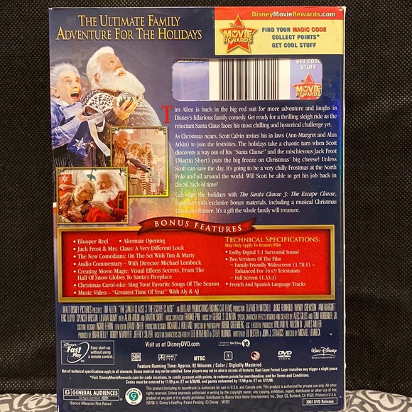 Walt Disney- “The Santa Clause 3 - The Escape Clause” DVD - Picture 2 of 3